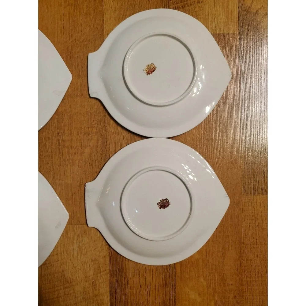 Vtg Ucagco Japan Fish Plate SET OF 4 8